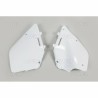 Paire de plaques latérales UFO 125 RM / 250 RM 1996 à 2000 Blanc
