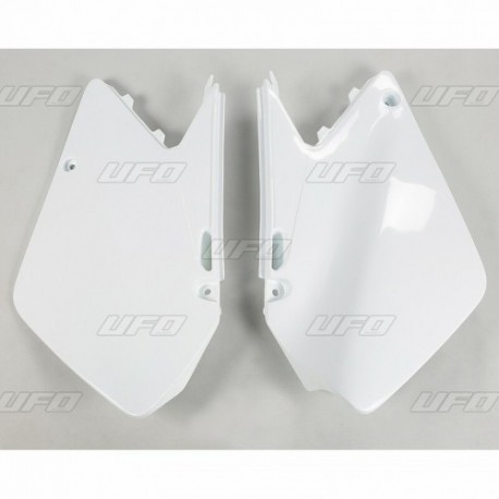 Plaques latérales UFO 125 RM / 250 RM 2003 à 2005 Blanc