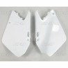 Paire de plaques latérales UFO 125 RM / 250 RM 2003 à 2005 Blanc