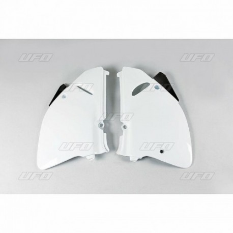 Plaques latérales UFO 125 RM / 250 RM 1994 à 1995 Blanc