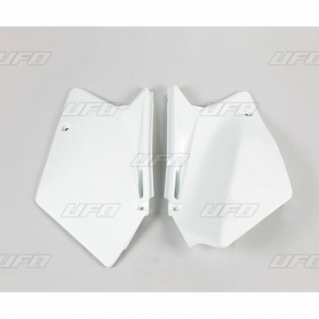 Plaques latérales UFO blanc Suzuki 450 RMZ