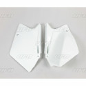 Plaques latérales UFO blanc Suzuki 450 RMZ