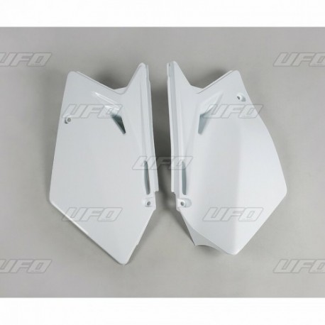 Paire de plaques latérales UFO 450 RMZ 2007 Blanc Paire de plaques latérales UFO 450 RMZ 2007 Blanc
