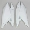 Paire de plaques latérales UFO blanc Suzuki 450 RMZ