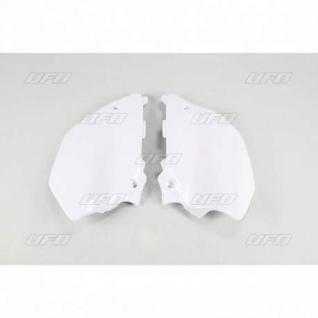 Paire de plaques latérales UFO blanc Yamaha Paire de plaques latérales UFO blanc Yamaha