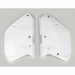 Plaques latérales UFO 125 YZ / 250 YZ 1989 à 1990 Blanc