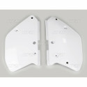 Plaques latérales UFO 125 YZ / 250 YZ 1989 à 1990 Blanc