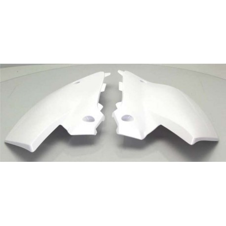 Plaques latérales UFO YZ 2002 à 2014 Restyle Blanc