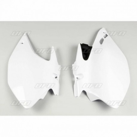 Plaques latérales UFO blanc Yamaha 250 WRF / 450 WRF