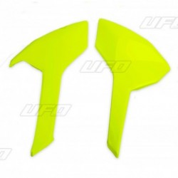 Plaques latérales UFO jaune fluo Husqvarna TC-FC