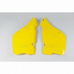 Plaques latérales UFO 125 RM 1989 à 1992 Jaune