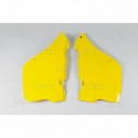 Plaques latérales UFO 125 RM 1989 à 1992 Jaune