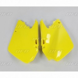 Plaques latérales UFO 125 RM / 250 RM 2003 à 2005 Jaune