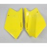 Paire de plaques latérales UFO jaune Suzuki 450 RMZ
