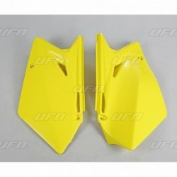 Plaques latérales UFO jaune Suzuki 450 RMZ