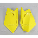 Plaques latérales UFO jaune Suzuki 450 RMZ