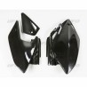Paire de plaques latérales UFO noir Honda 450 CRF X