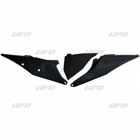 Plaques latérales UFO SX / SXF 2019 à 2022 Noir