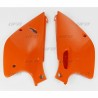 Paire de plaques latérales UFO orange KTM