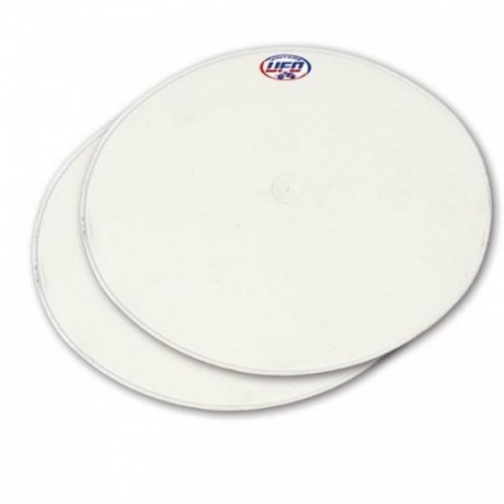 Plaque avant oval vintage UFO type 70 Blanc x 2