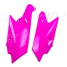 Paire de plaques latérales UFO rose fluo Yamaha YZ-F