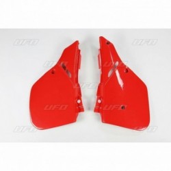 Plaques latérales UFO 125 CR 1987 à 1988 Rouge