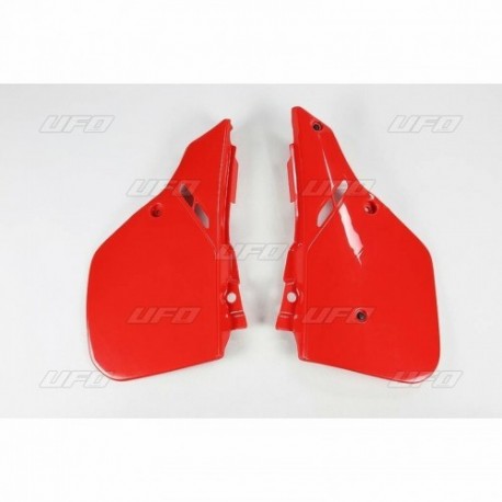 Plaques latérales UFO 125 CR 1987 à 1988 Rouge