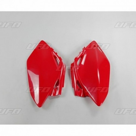 Plaques latérales UFO 450 CRF 2007 à 2008 Rouge