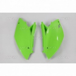 Plaques latérales UFO vert KX Kawasaki 450 KXF