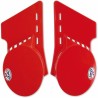 Paire de plaques latérales UFO Vintage rouge Fantic 125