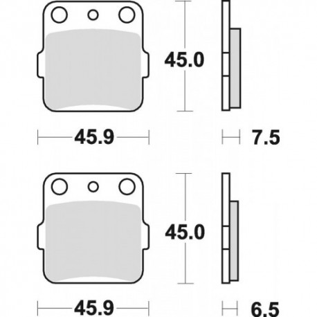 Plaquettes de frein BRAKING Off-Road métal fritté - 686CM44