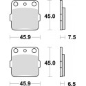 Plaquettes de frein BRAKING Off-Road métal fritté - 686CM44