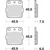 Plaquettes de frein BRAKING Off-Road métal fritté - 686CM44