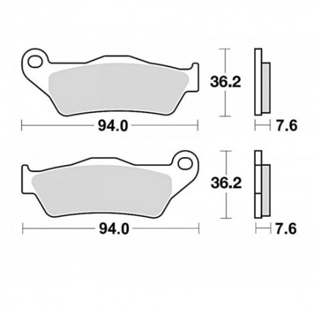 Plaquettes de frein BRAKING Off-Road métal fritté - 746CM44