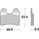 Plaquettes de frein BRAKING Off-Road métal fritté - 831CM46