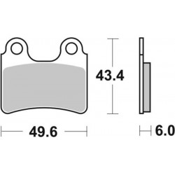 Plaquettes de frein BRAKING Off-Road métal fritté - 831CM46