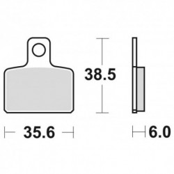 Plaquettes de frein BRAKING Off-Road métal fritté - 832CM46