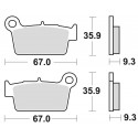 Plaquettes de frein BRAKING Off-Road métal fritté - 890CM44