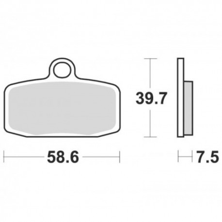 Plaquettes de frein BRAKING Off-Road métal fritté - 955CM44