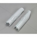 Protections de fourche UFO blanc Honda 250 CRF / 450 CRF