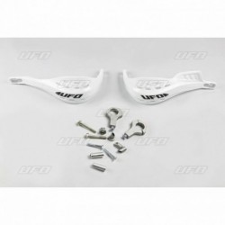 Protège-mains UFO Jumpy supermotard Ø22.2 mm blanc