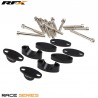 Kit de réhausse de guidon RFX Race 22,2 mm (Noir) réhausses universelles 25 mm / 30 mm / 35 mm / 40 mm