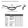 Guidon avec barre de 28,6 mm RFX Pro F8 (Noir) Windham