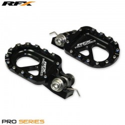 Repose-pieds en aluminium CNC trial RFX Pro Noir universel - Gas Gas / Beta / Sherco / Montesa