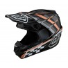 Casque Troy Lee Designs SE4 Polyacrylite Warped - Noir Taille M 57/58cm
