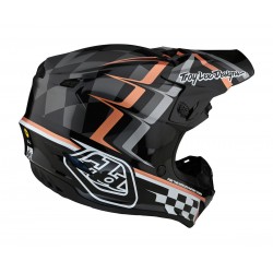 Casque Troy Lee Designs SE4 Polyacrylite Warped - Noir Taille M 57/58cm