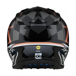 Casque Troy Lee Designs SE4 Polyacrylite Warped - Noir Taille M 57/58cm