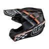 Casque Troy Lee Designs SE4 Polyacrylite Warped - Noir Taille M 57/58cm