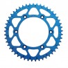 Couronne ALU KIT CROSS YAMAHA YZ YZF WRF bleu 51 dents