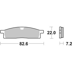 Plaquettes de frein SBS 589 CS
